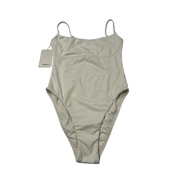 MONDAY Swimwear Sausalito One Piece Swimsuit in Ivory - Picture 1 of 5